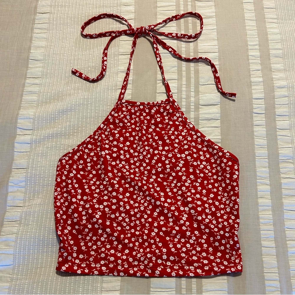Red Halter Top